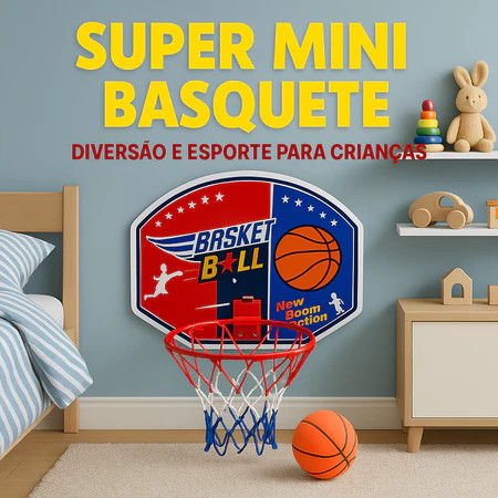 Kit Basquete Mini – Cesta de Porta Pequena com Bola – Para Quarto ...