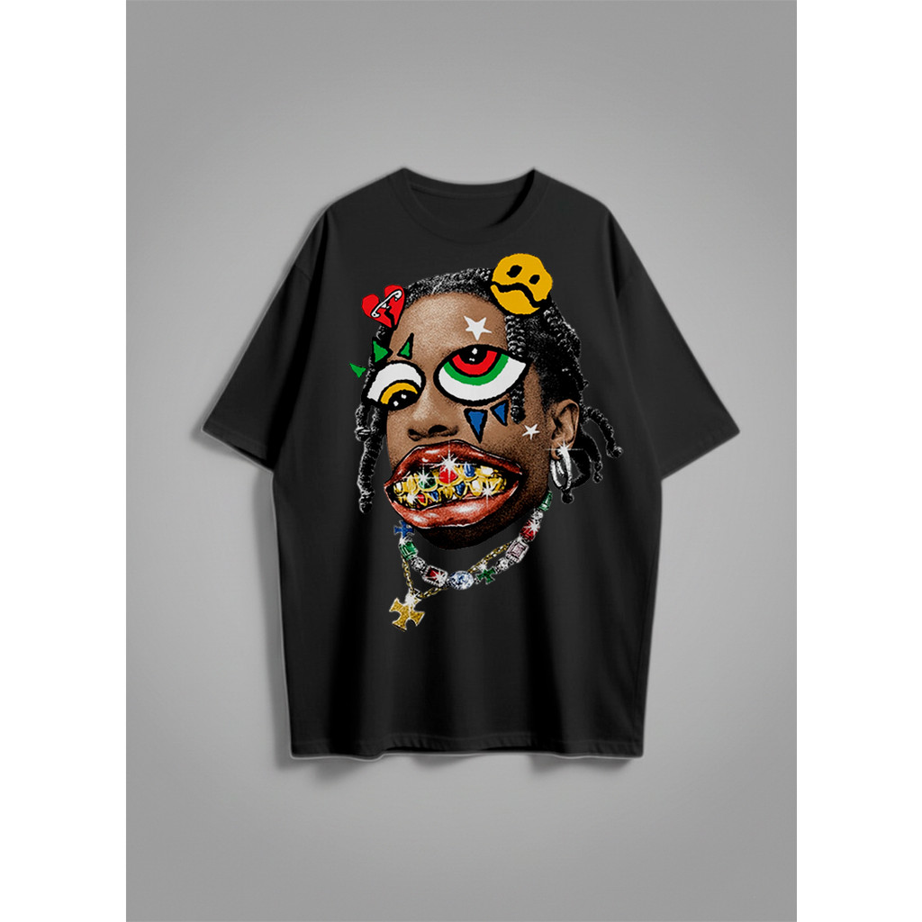 CAMISA TRAVIS SCOTT OVERSIZED UNISSEX CAMISETA CONFORTAVEL MUSICA RAPPER TRAP