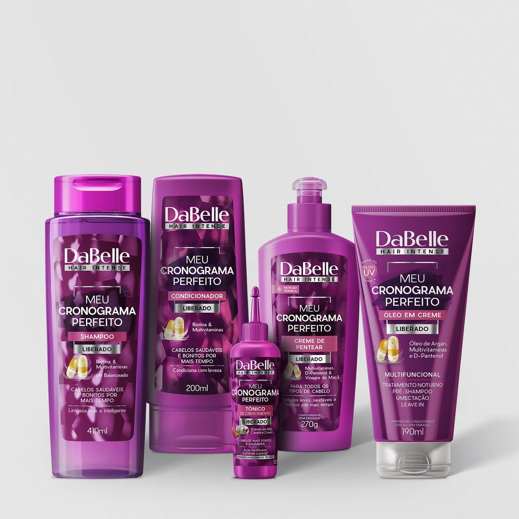DaBelle Hair Kit Cronograma Perfeito Essencial - 5 Produtos | Shopee Brasil