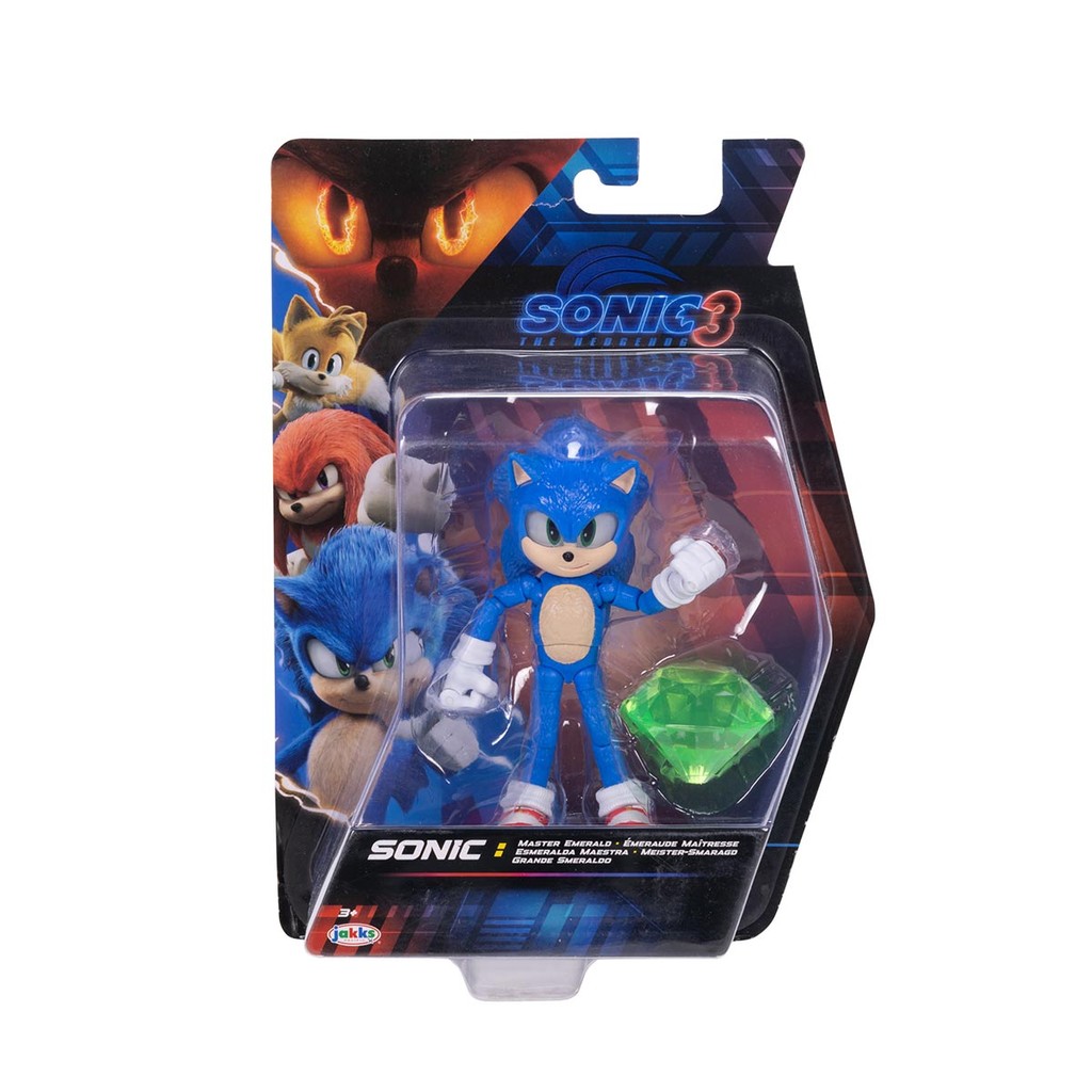 Boneco Articulado Sonic de 12,5cm Sonic 3 O Filme Esmeralda | Shopee Brasil
