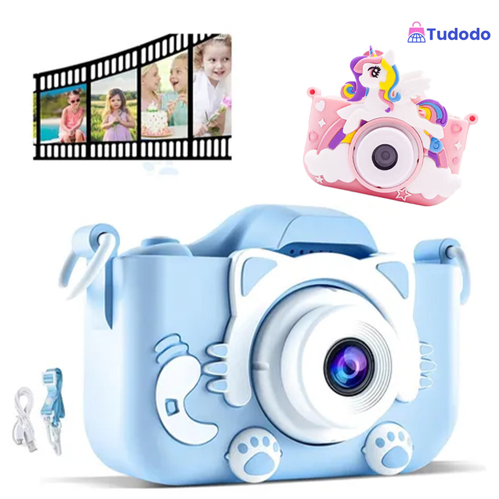 Mini Câmera Digital Infantil/Recarregável/À Prova De Choque/Vídeo