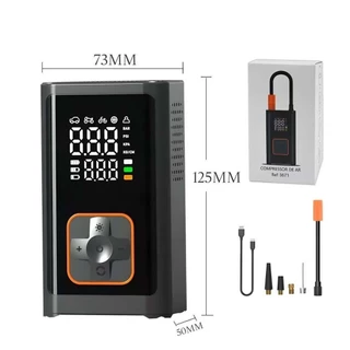 Bomba De Ar Encher Pneu Carro Bike Moto Digital 150PSI 2000mah x2 Marisa em Oferta na Shopee