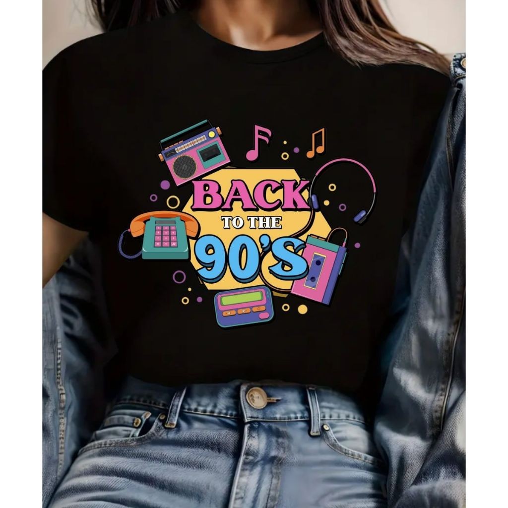 Blusa Feminina Camiseta Anos 90 back Retro Musica Tendencia Algodão Fio ...