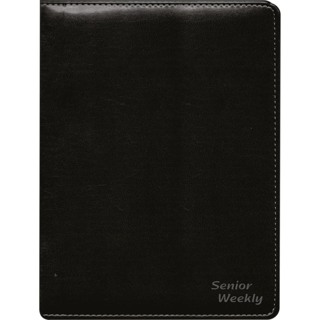 Agenda 2026 Semanal Brochura Sênior Weekly Preta | Shopee Brasil