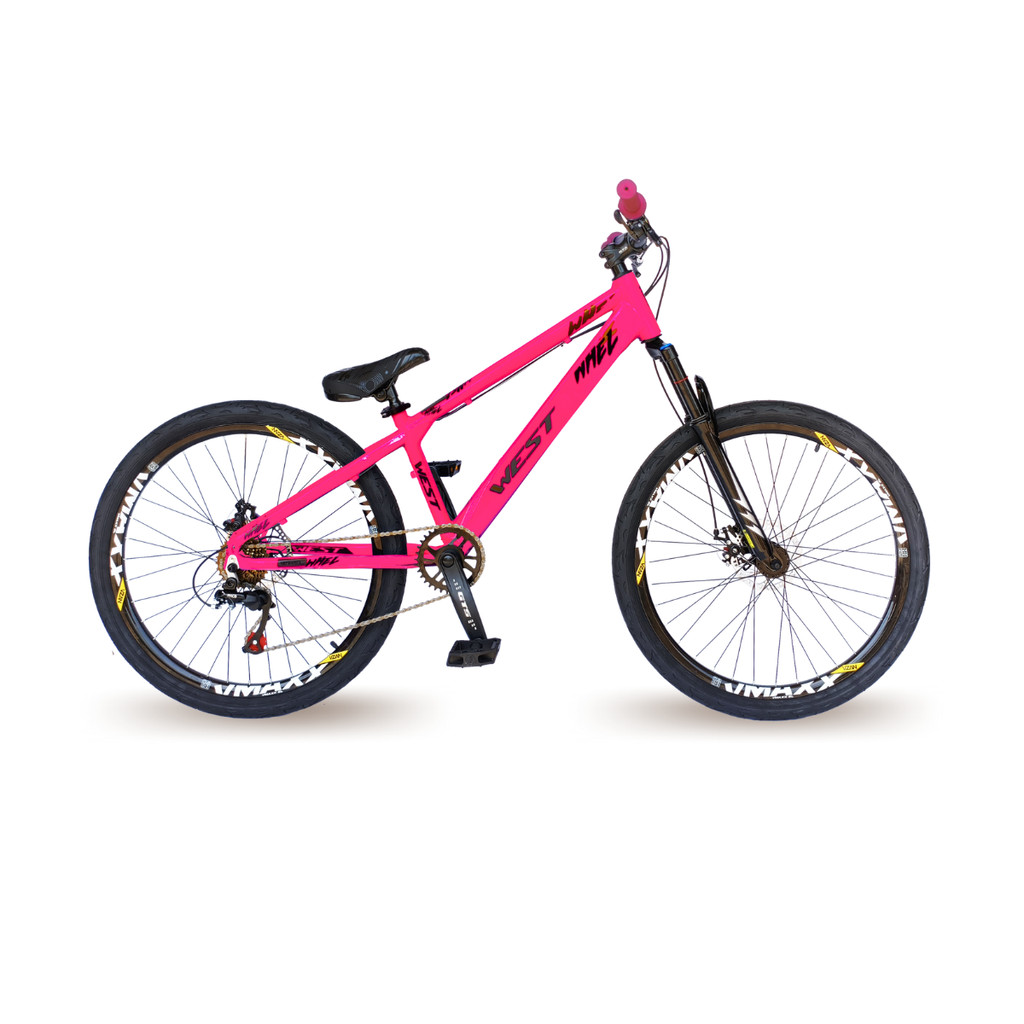 Bicicleta 26 Freeride Whel Alum 7v Pdv Single Rosa Neon | Shopee