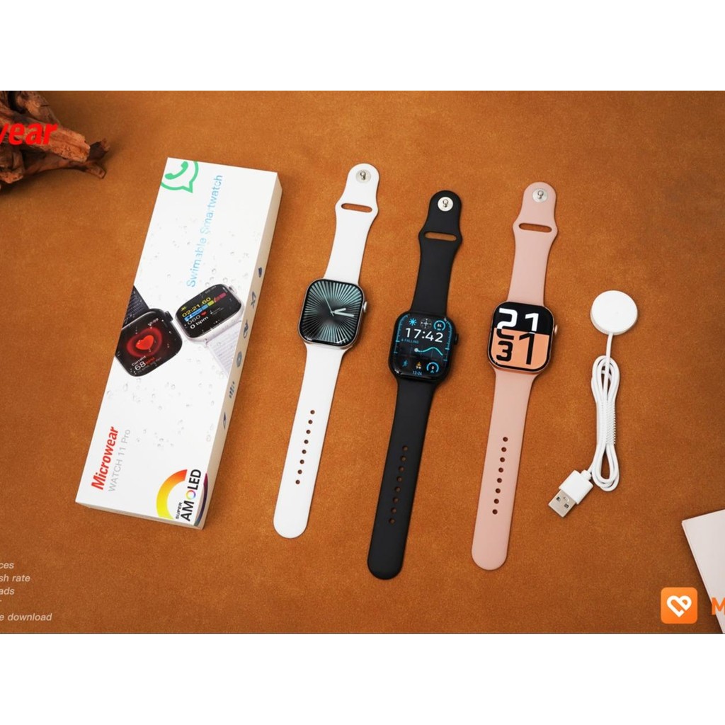 Relógio Smartwatch W11 Pro 46mm Responde Whatsapp Microwear Serie 11 ...
