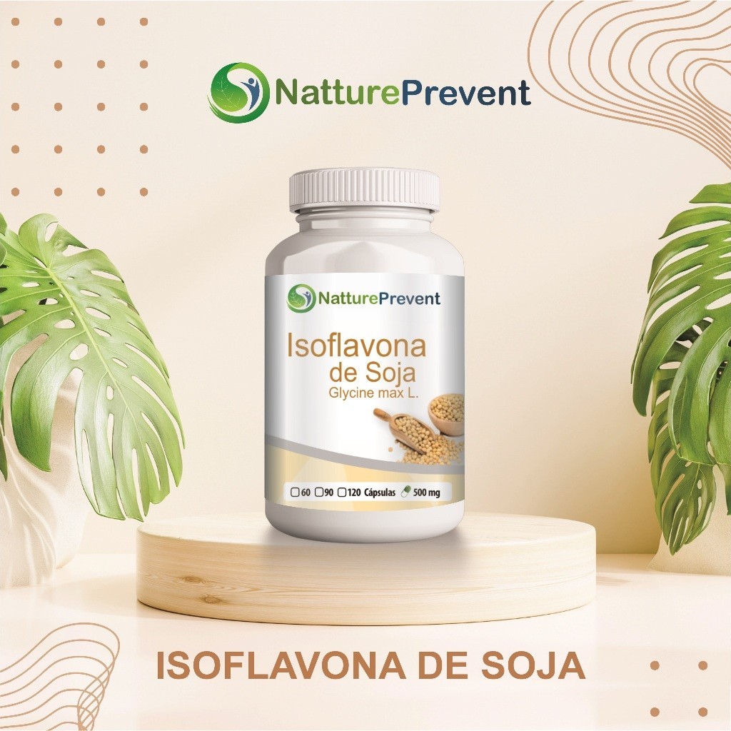 Isoflavona De Soja 500mg Glycine Max L 60 / 90 / 120 Cápsulas ...