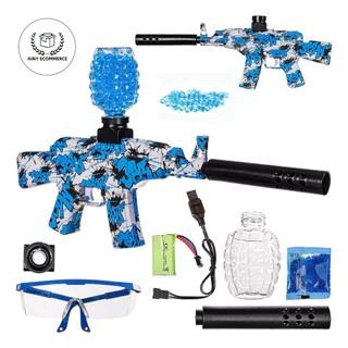 Arminha de Gel AK47 Elétrica Lança Bolinhas recarregável portátil ideal para lazer e uso recreativo