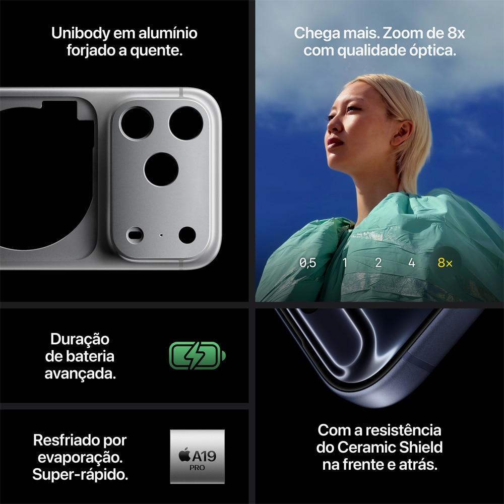 iPhone 17 Pro Max Apple Azul-intenso, 256 GB | Shopee Brasil