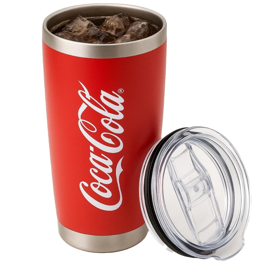 Copo Térmico Oficial Coca Cola Inox 500ml Com Tampa Anti-vazamento ...