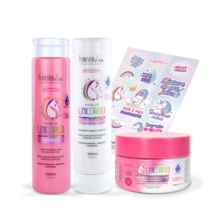 Kit Shampoo, Condicionador E Máscara Magia De Unicórnio Forever Liss em Oferta na Shopee