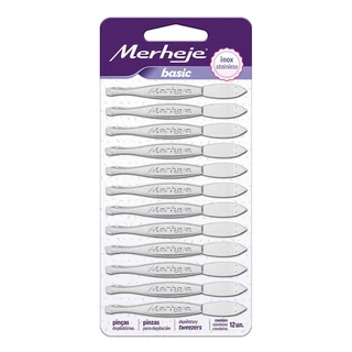 Pinça Merheje Basic Embalagem com 12 Unidades em Oferta na Shopee