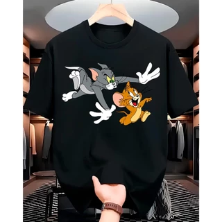 Camiseta com estampa Tom e Jerry Anime Camisa Adulto | Moda Geek e Urbana 100% Algodão