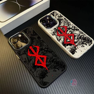 Capa Para iPhone 13 16 15 14 13 12 8 7 X XS XR Pro Plus Max Chapeamento Lente Berserk Fosco Macia TedLizzie