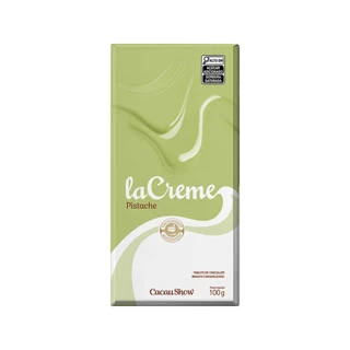 Tablete LaCreme Choco Branco com Pistache 100g Cacau Show em Oferta na Shopee
