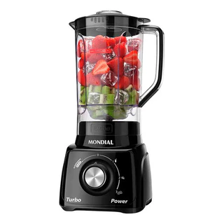 Liquidificador Mondial Turbo Power L-99-fb 3 Veloc. 550w PretO