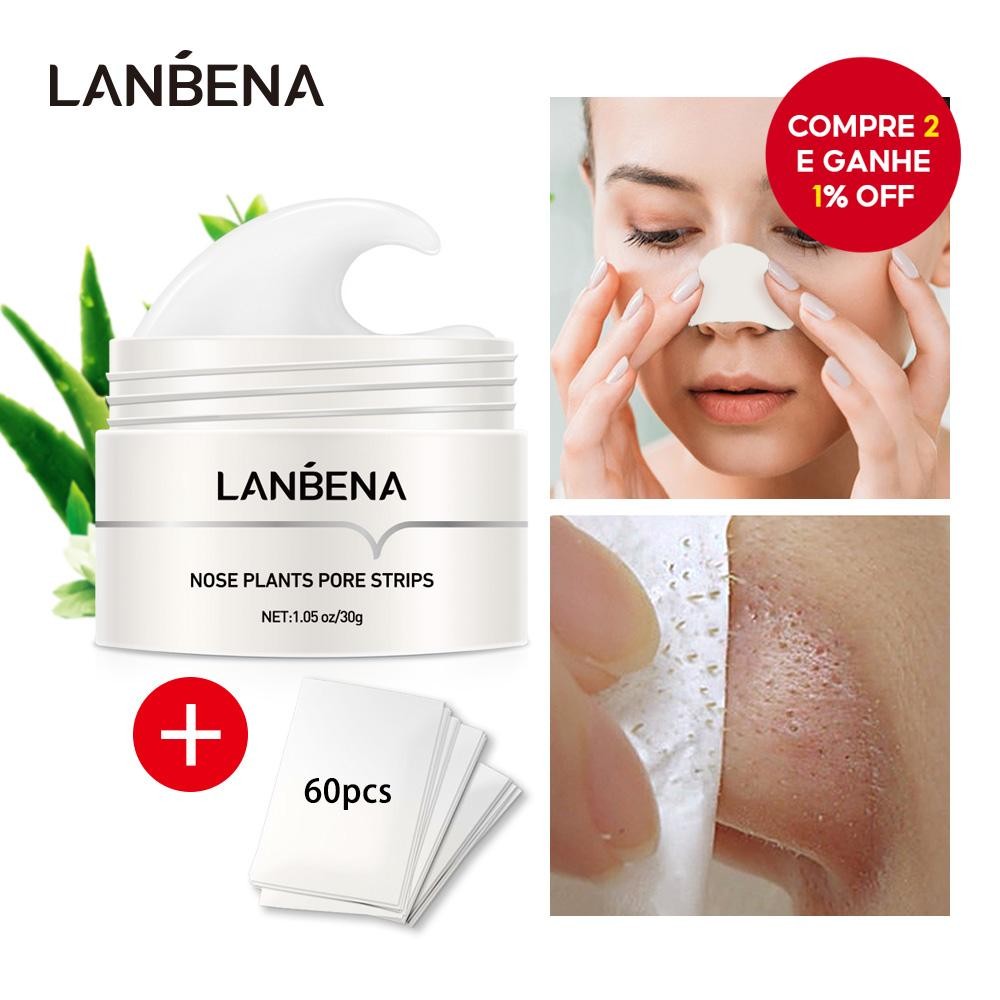 LANBENA Fitas Removedoras de Cravos para o Nariz Máscara Esfoliante ...