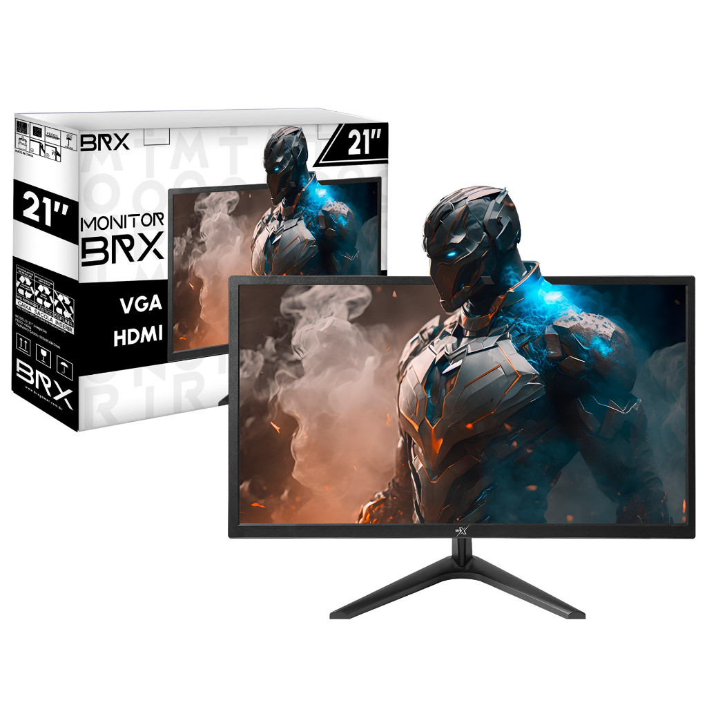 Monitor 21'' Polegadas LED HDMI VGA Widescreen Gamer Computador PC ...