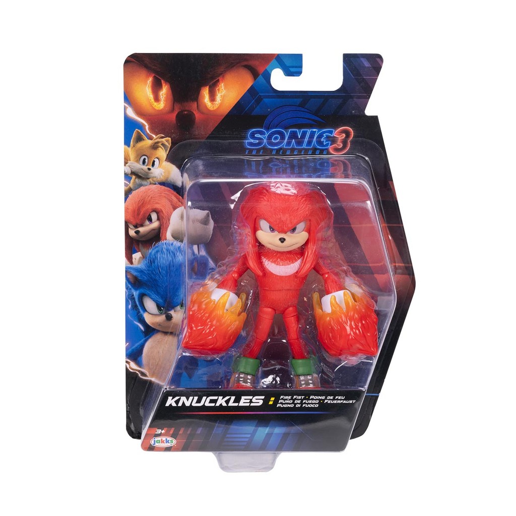 Boneco Articulado Knuckles 12,5cm Sonic 3 O Filme Jakks | Shopee Brasil