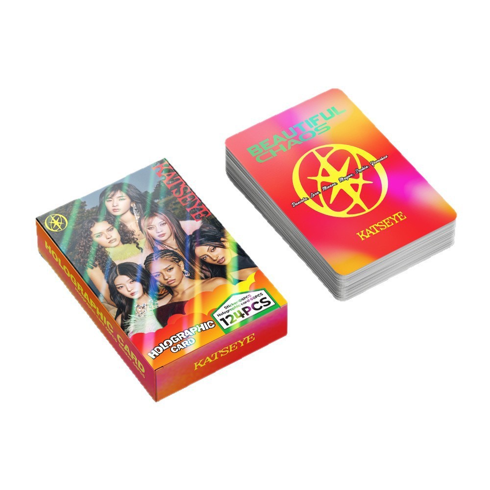 124 Pçs/set Kpop Idol KATSEYE LOMO Cartões Postais Para Coleções