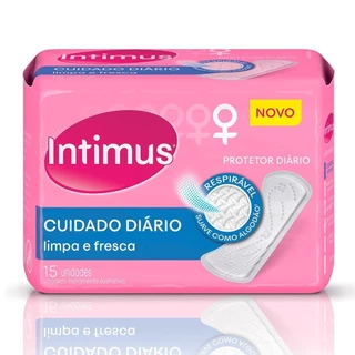 Absorvente Intimus Protetor Diário sem Abas Embalagem com 15 Unidades em Oferta na Shopee