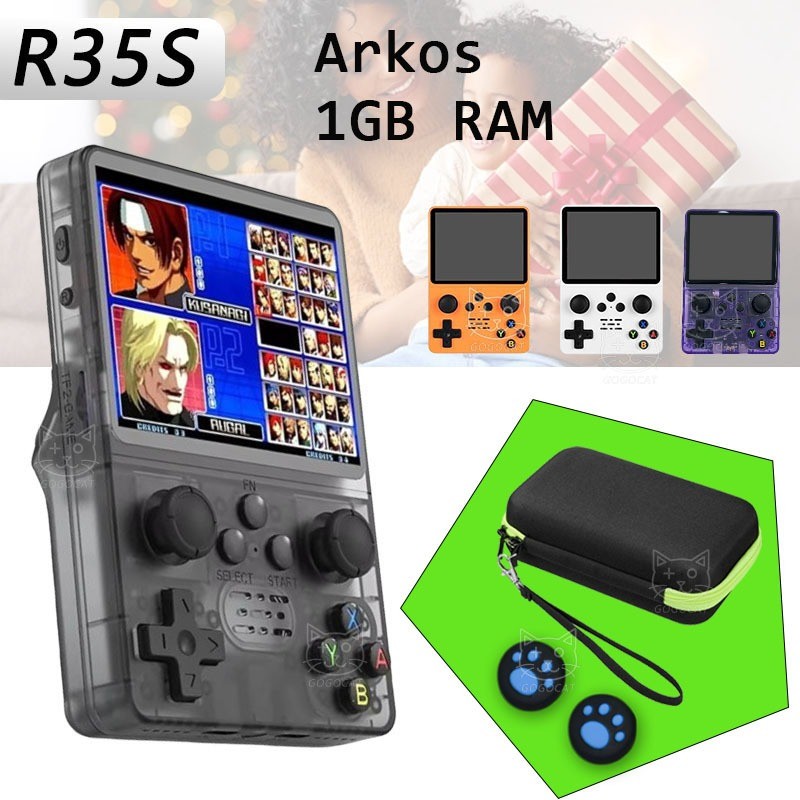 R35S Arkos Retro Portátil Videogame Suporta Até DREAMCAST E PSP N64 ...