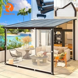 Lona Transparente Impermeável Durável | Rede De Proteção Solar , Tela De Jardim E Capas Para Móveis Dossel Externo À Pro