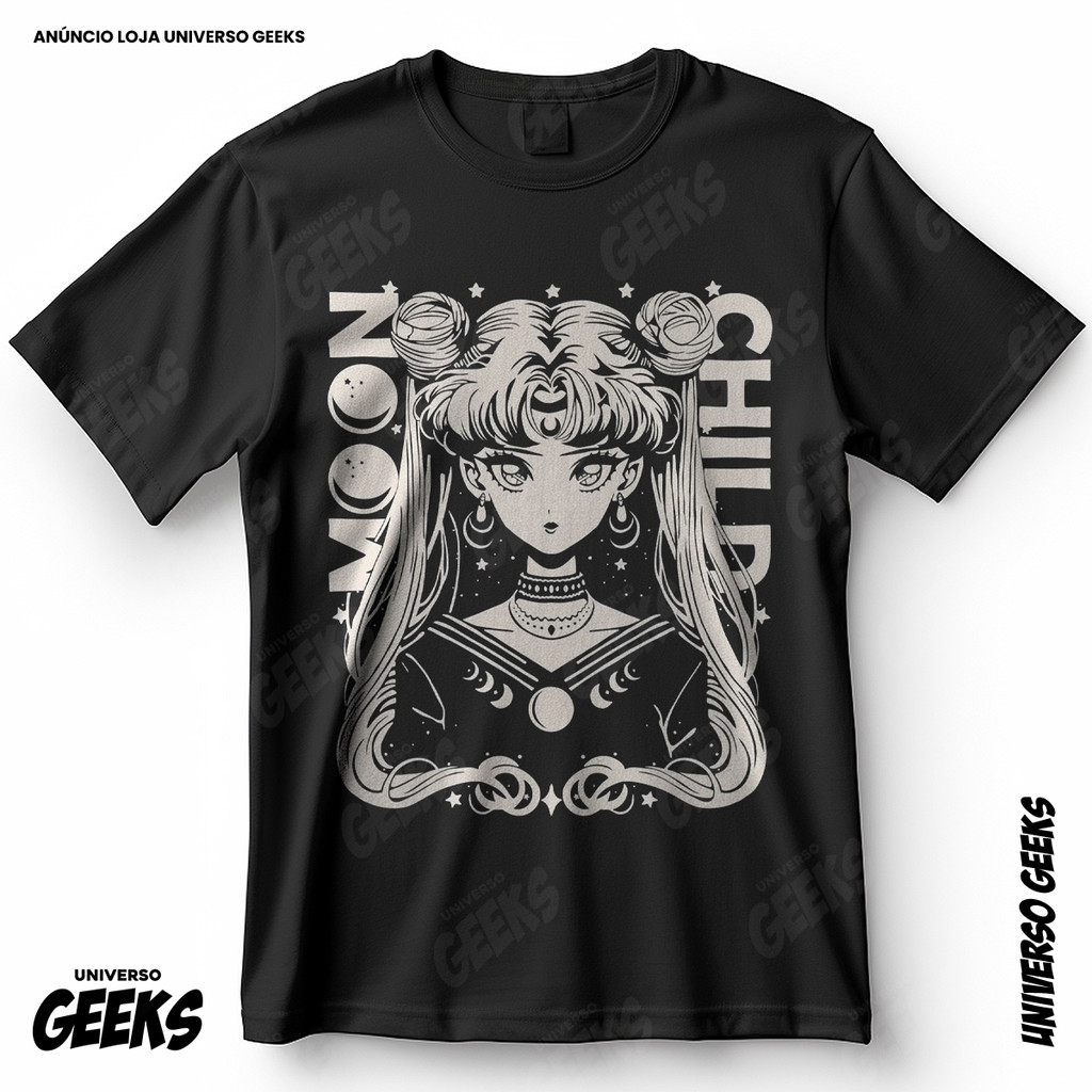 camiseta piticas sailor moon em Promoção na Shopee Brasil 2026