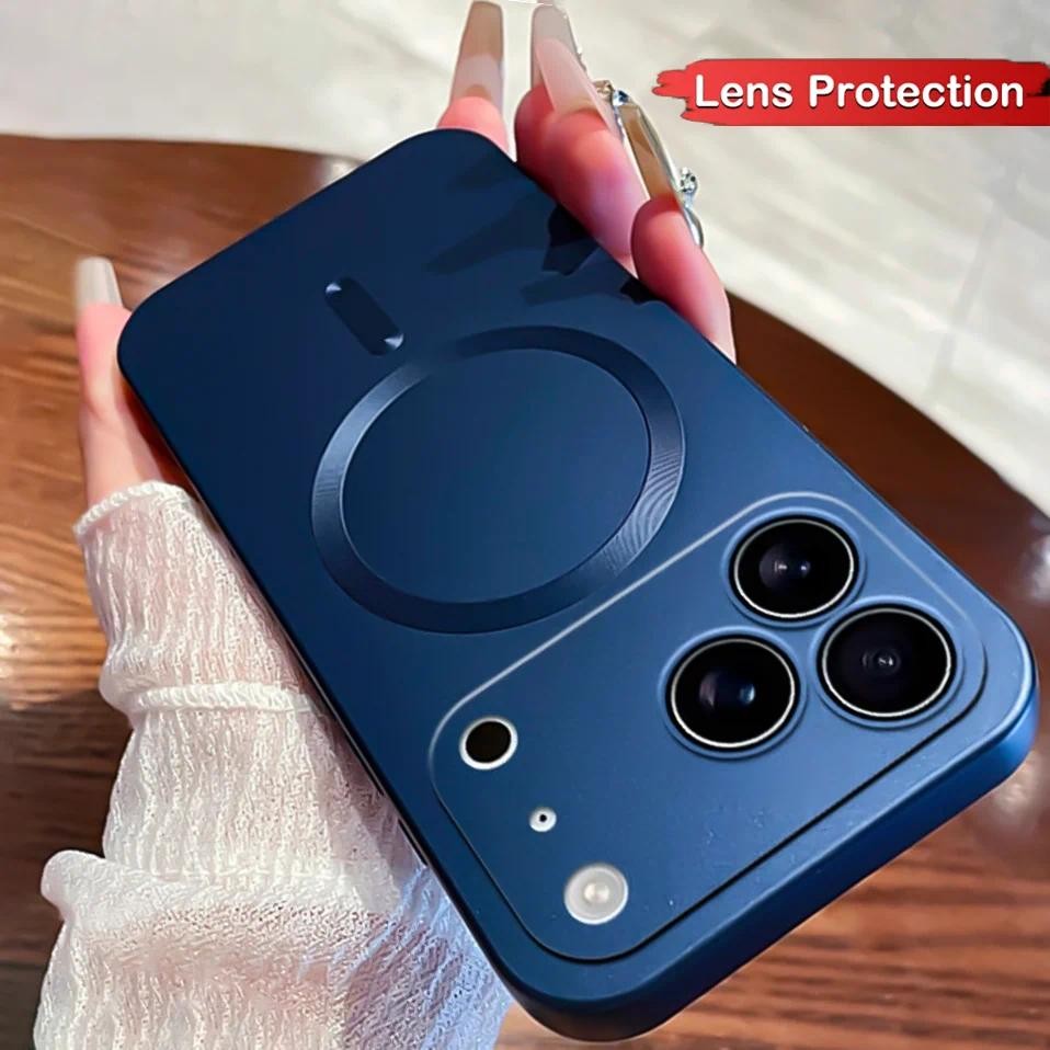 Luxo Fosco Magnético Caso De Telefone Para iPhone 17 13 12 11 16 Pro ...