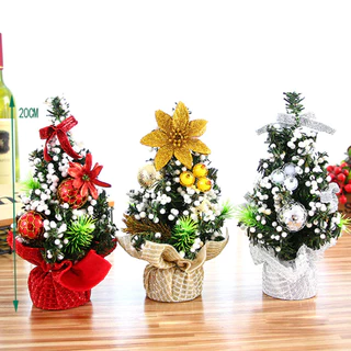 Llittlesunla20cm Árvore De Natal Decoração Enfeites De Mesa Decorações De Feriado De Ano Novo Adereços Celebração DIY