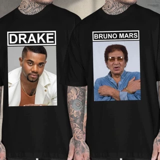Kit 2 Camisetas Meme Drake Davi Britto Bruno Mars Reginaldo Rossi Zoeira Humor Parecidos Sátira