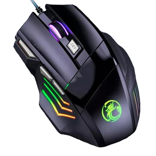 Mouse Gamer Para Jogo 3200dpi Profissional Ergonômico com fio Óptico LED RGB USB PC Videogame Barato