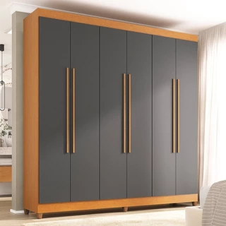 Guarda-roupa Casal 6 Portas 2 Gavetas Apolo