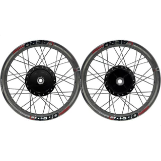 Par De Roda Viper Aero Polido Titan 150 Fan Cubo Preto 4mm