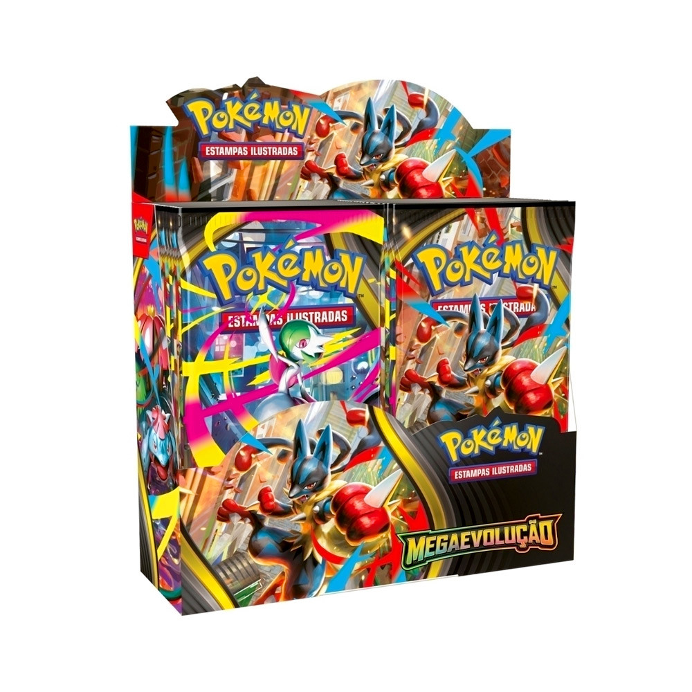 【BOX】 MEGA 拡張パック Sark wrap Full Ok Caixa 36 pacotes de Figurinha Pokémon Mega Evolução Copag (216