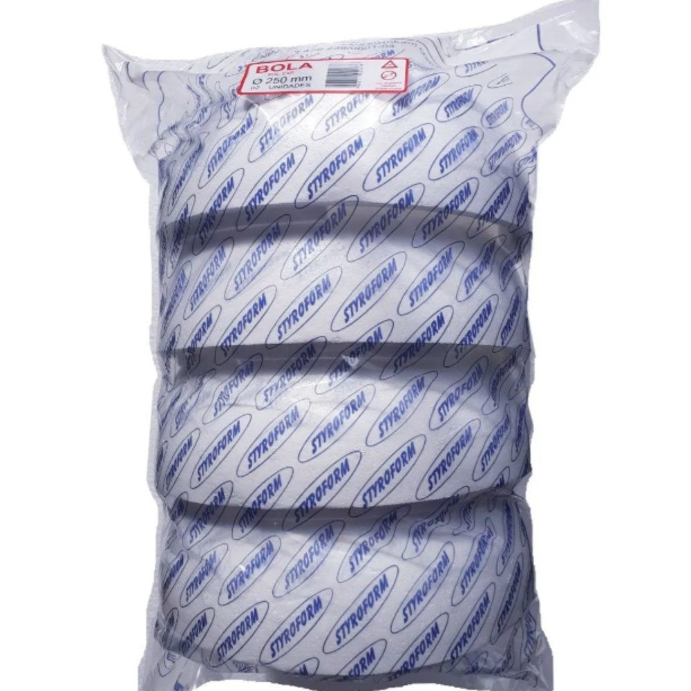 4 Bolas de Isopor Styroform – 250mm (25 cm) | Shopee Brasil