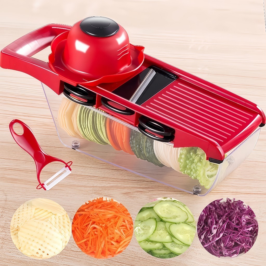 6 em 1 Fatiador de legumes cozinha cortador de legumes multifuncional ...