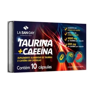 Taurina + Cafeina 10Cps S.Gel - em Oferta na Shopee