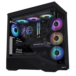 GABINETE GAMER LIAN LI VETOR V100, RGB, MID TOWER, VIDRO TEMPERADO, E-ATX, S/FONTE, S/ FAN, BLACK