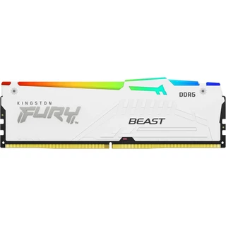 Memória Kingston Fury Beast 32GB RGB, 6000MHz, DDR5, CL36, WHITE - KF560C36BWEA-32