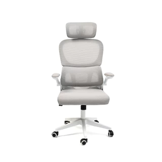 Cadeira de Escritório Ergonômica Giratória com Encosto Mesh, Apoio Lombar e Cabeceira Ajustável
