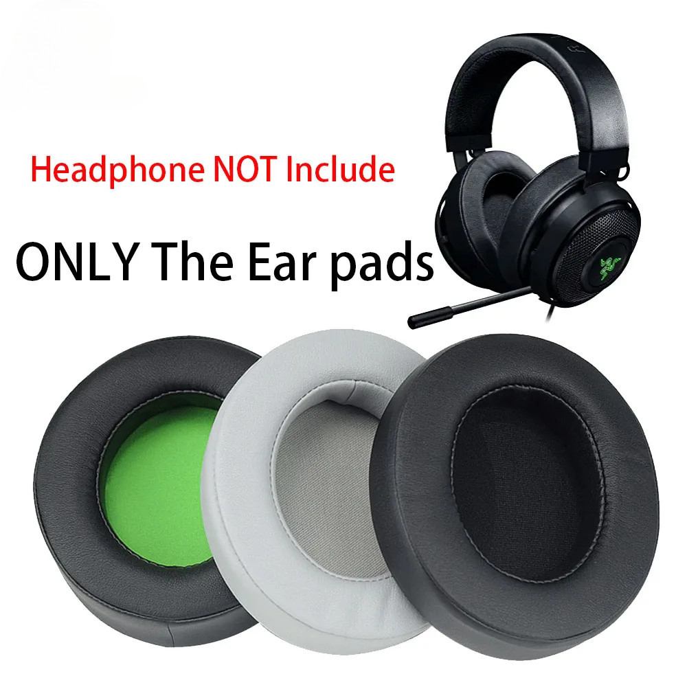 AIZUOYOU Oval Round Ear Cushion Pad For Razer Kraken 7.1 Pro Chroma V2 USB Headset
