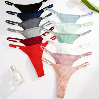 Kit Calcinha Feminina Fio Dental Microfibra Canelada Lingerie Calcinha Sexy Langerie em Oferta na Shopee