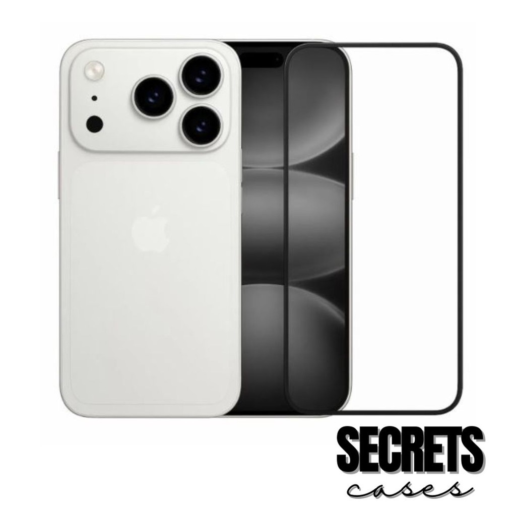 Película de Vidro 3D Full Frontal Compatível Com iPhone 17 17 Air 17 Pro 17 Pro Max