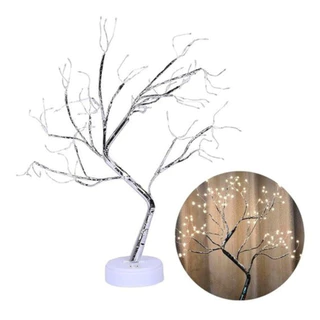 Árvore Luminária Abajur Led Touch Natal  Decoração + Controle