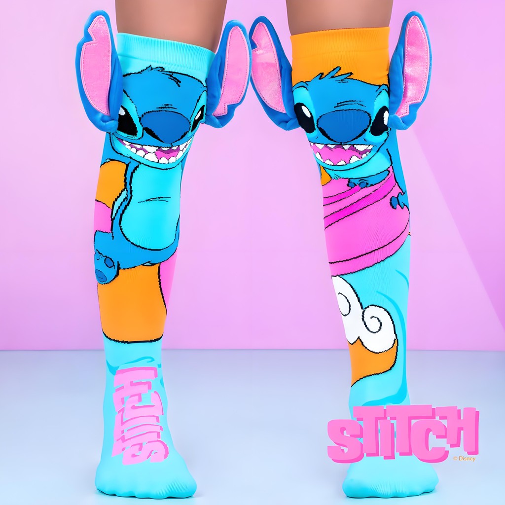 Meias 3D Stitch Infantil Com Orelha De Alta Qualidade Meias Stitch Cano ...