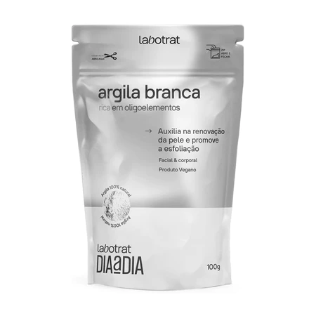 Argila Branca Esfoliante Nutre Facial Corporal Labotrat 100g