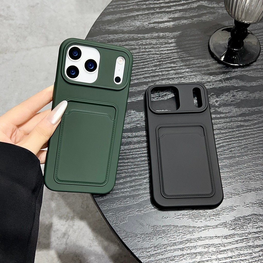 Capa com Porta-Cartões, Super Antichoque - Para iPhone 11 ao 17 Pro Max