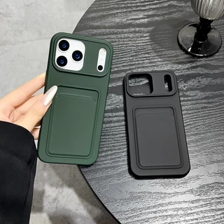 Capa com Porta-Cartões, Super Antichoque - Para iPhone 11 ao 17 Pro Max