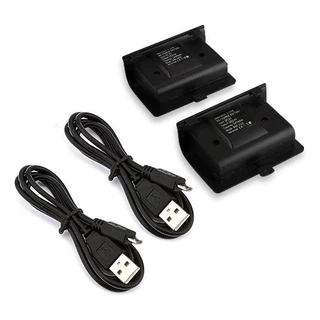 Kit 2 Bateria Recarregável E Cabo Usb Para Controle Xbox One